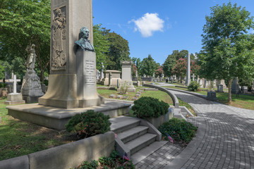 Fototapeta na wymiar President John Tyler's Tomb at Hollywood Cemetery in Richmond, Virginia