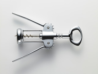 corkscrew isolated on white background