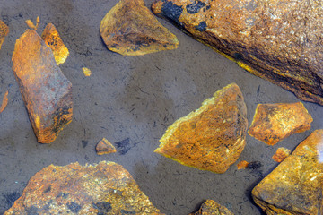 stones in water
