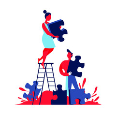 Modern flat design concept of web page design for website and mobile website. Easy to edit and customize. Vector illustration