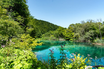 Plitvice lakes park in Croatia