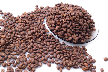 coffee beans in a plate