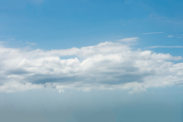 clouds on blue sky, nature cloudy background with copyspace