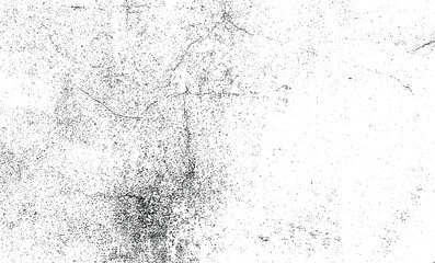 Aged wall texture. Grainy messy overlay of empty, aging, scratched wall. Grunge rough dirty background. Vector Illustration. Black isolated on white background. EPS10.