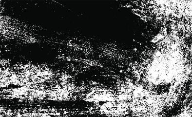 Aged wall texture. Grainy messy overlay of empty, aging, scratched wall. Grunge rough dirty background. Vector Illustration. Black isolated on white background. EPS10.