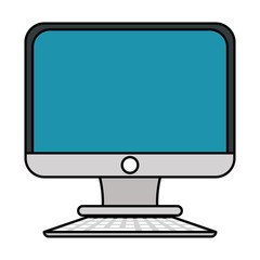 Isolated computer vector design