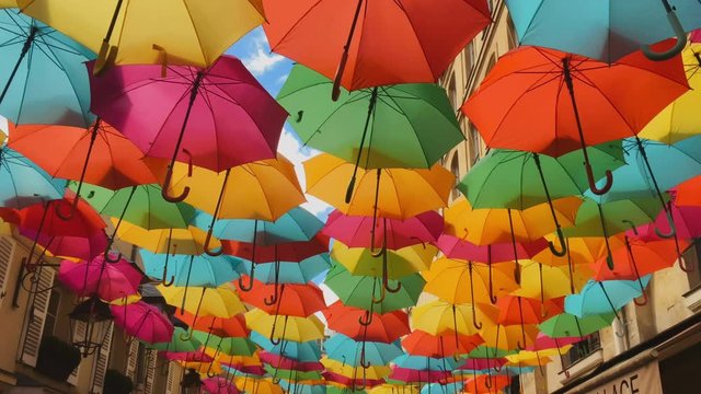 Umbrellas Protecting from Sunlight.