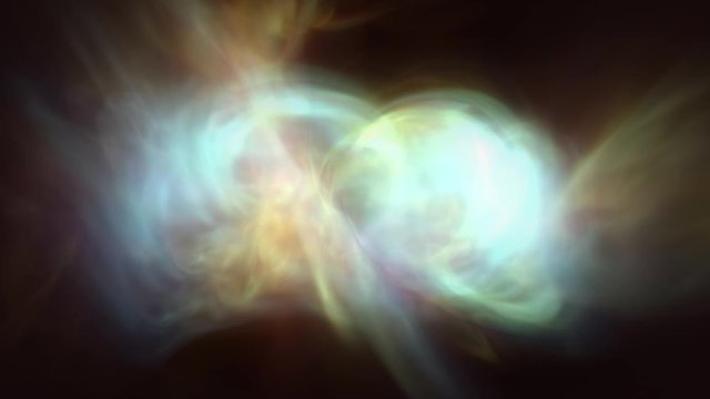 Abstract Light Fluid Background Loop/ 4k animation of an abstract background with fluid particles flying and moving randomly i space, seamless looping