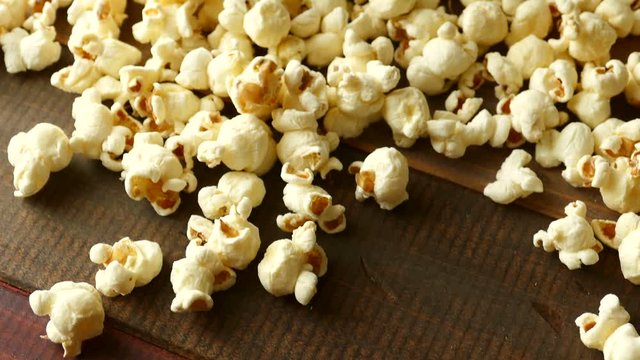 4K: Slide Down Across Spilled Popcorn To Empty Space
