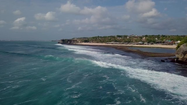 Open riff on low tide Balangan beach