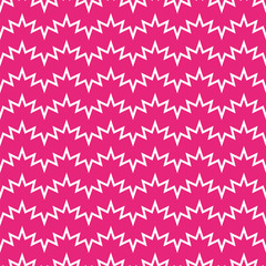 Pink seamless pattern with zig zag lines