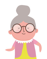 Grandmother cartoon vector design vector illustration