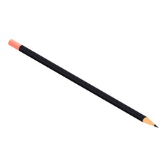 Construction pencil icon. Isometric of construction pencil vector icon for web design isolated on white background