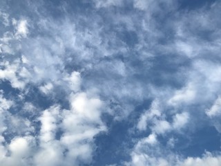 blue sky with clouds
