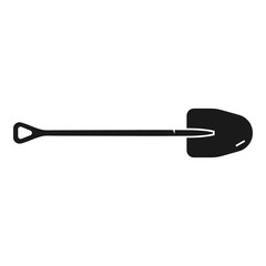 Garden shovel icon. Simple illustration of garden shovel vector icon for web design isolated on white background