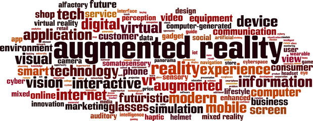 Augmented reality word cloud
