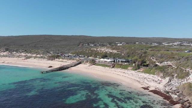 Aerial shot of Gnarabup Beach, Perth, Australia