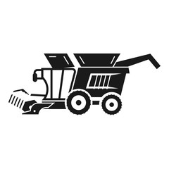 Harvester farm icon. Simple illustration of harvester farm vector icon for web design isolated on white background