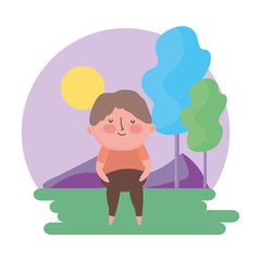 Grandfather cartoon vector design vector illustration