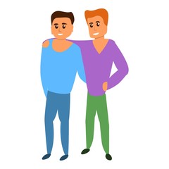 Transgender people icon. Cartoon of transgender people vector icon for web design isolated on white background