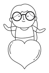 Grandmother cartoon vector design vector illustration