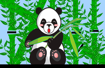 Eating Panda Bear in the Green