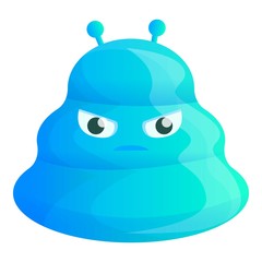 Biology germ icon. Cartoon of biology germ vector icon for web design isolated on white background