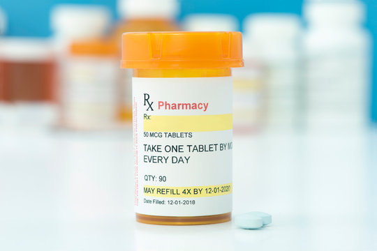 Blank Prescription Drug Container