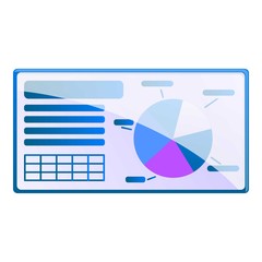 Education banner icon. Cartoon of education banner vector icon for web design isolated on white background