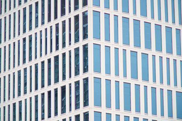 abstract Modern glass building, Business Office Glass Windows Building