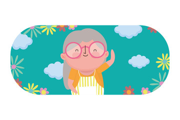 Grandmother cartoon vector design vector illustration