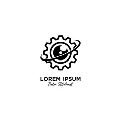 Camera Techno logo vector icon illustration