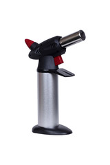 Black and silver metallic fire extinguisher for kitchen and hookah and charcoal grill