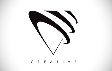 V Letter Modern Trendy Design Logo. Letter V Icon Logo with Modern Monogram