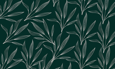 Beautiful Leaves pattern Background