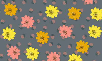 Abstract Floral Pattern Background