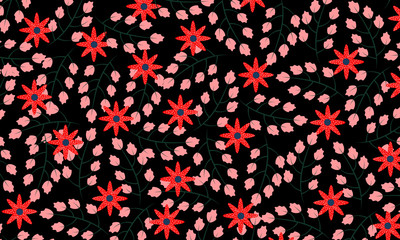 Abstract Floral Pattern Background