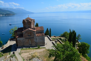 Fototapeta na wymiar Lac d'Ohrid Balkans Macédoine