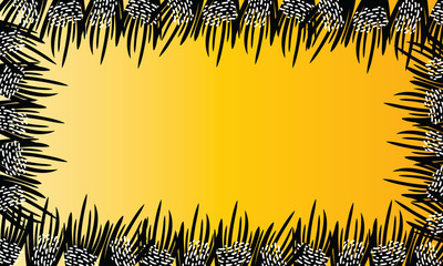 Random floral frame background 