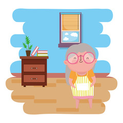 Grandmother cartoon vector design vector illustration