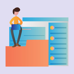 Set of Online Marketing Illustration. template for online shop, marketing, sales and sosial media. Modern flat design concept. Web page design for website and mobile website. Flat vector illustration.