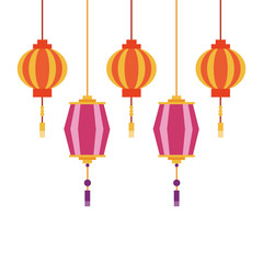 China lanterns vector design