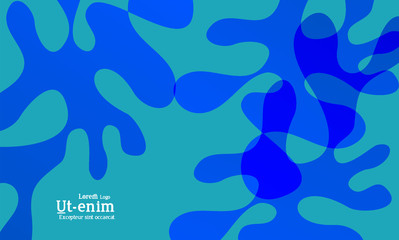 Bright overlayed wavy gradient shapes