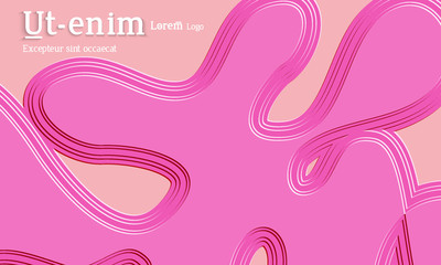 Abstract paper cut 3d layered topographic background