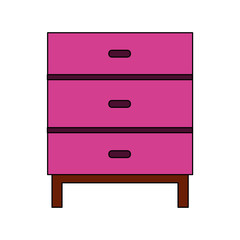 Isolated furniture vector design