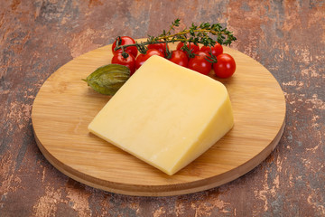Hard parmesan cheese piece