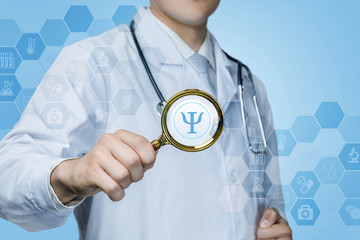 The concept study of the psyche of the patient.