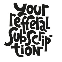 Referral lettering quote