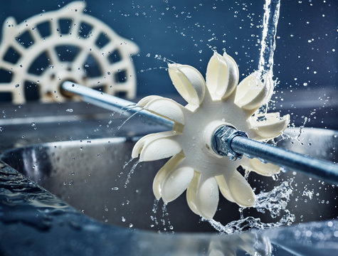 Turbine wheel being tested for power generation