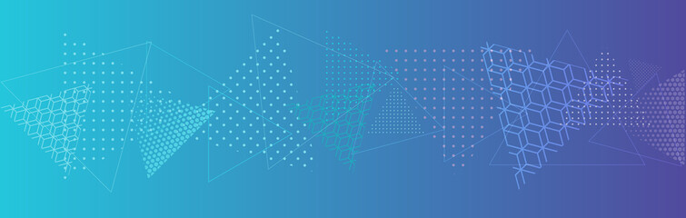 Horizontal background with a geometric pattern.